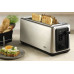 Braun HT 5220 BK, 2 slice (s), Black, Stainless steel, Stainless steel, Buttons, Level, Rotary, 1470 W, 165 mm (8021098005595)