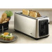 Braun HT 5220 BK, 2 slice (s), Black, Stainless steel, Stainless steel, Buttons, Level, Rotary, 1470 W, 165 mm (8021098005595)