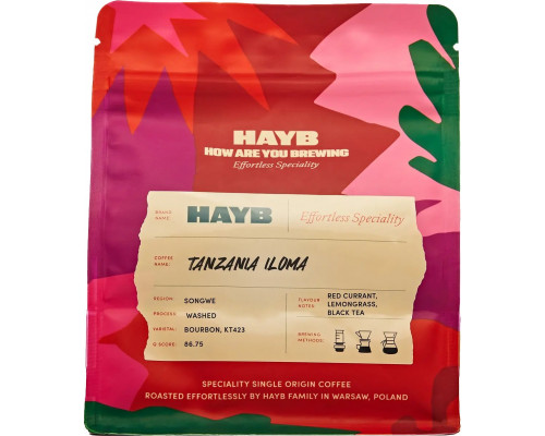 HAYB Tanzania Iloma Filtr 250 g