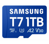 SD  Samsung T7 MicroSDXC 1 TB Class 10 UHS-I/U3 A2 V30 (MB-MB1T0T/WW)