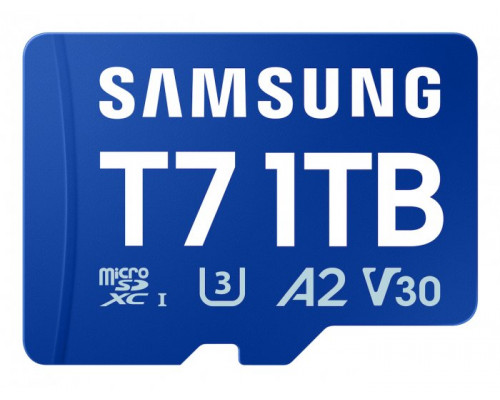 SD  Samsung T7 MicroSDXC 1 TB Class 10 UHS-I/U3 A2 V30 (MB-MB1T0T/WW)