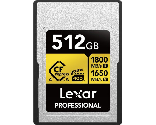 SD  Lexar Professional Gold CFexpress 512 GB  (LCAEXG4512G-RNENG)