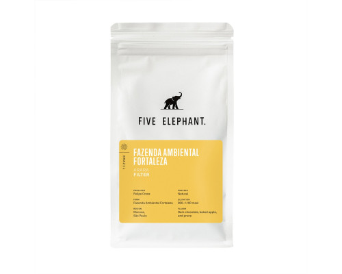 Five Elephant - kawa ziarnista Brazylia Mogiana Fazenda Ambiental Fortaleza Natural Filter 250 g (2101011308)