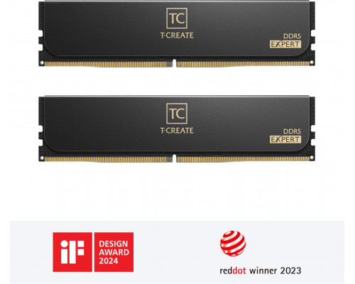 Team Group T-Create Expert DDR5-6400 RAM, CL42, XMP/EXPO - 128GB Dual Kit, schwarz (CTCED5128G6400HC42CDC01)