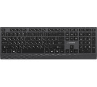 Gembird Przewodowa Multimedialna Slim USB-C Układ RU Czarny (KB-MCH-06-CYRL)