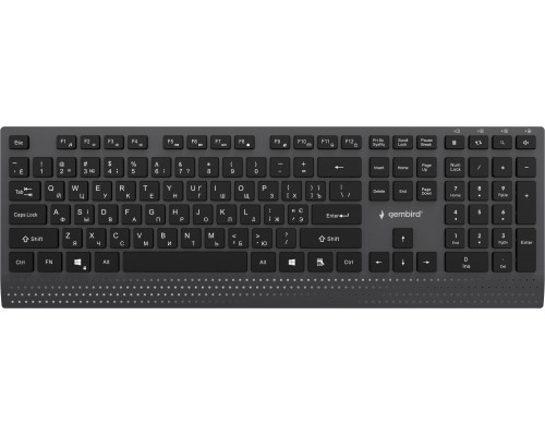 Gembird Przewodowa Multimedialna Slim USB-C Układ RU Czarny (KB-MCH-06-CYRL)