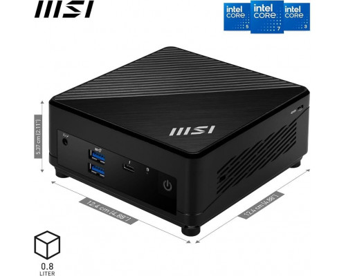 Mini PC MSI Cubi 5 1MA-660AT 16GB 500GB SSD i5-120U black W11H (00B0A831-660)