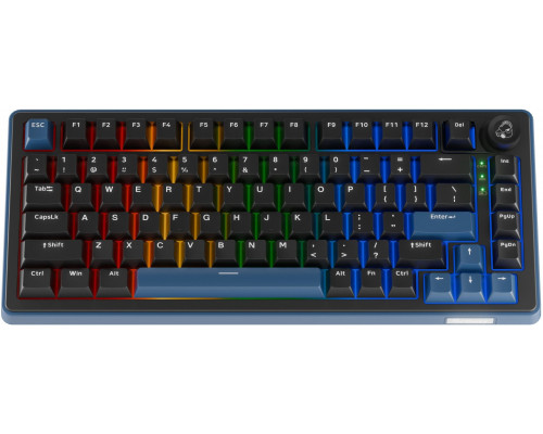 Ducky OK-M 75 gamingowa, 75%, z funkcją Hot-Swap, RGB, ANSI - KTT Baby Blue Switches (DKOKM2583-KYUSPDCOCH1)