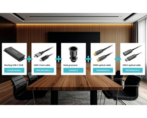 VivoLink Meeting Room Package small size rooms zewnętrzna karta graficzna USB (BYOD-SMALL)