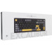 White Shark  Excalibur Black KTT Wine Red RGB Hot-Swap (EXCALIBUR-B)