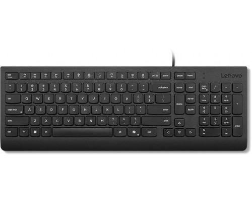 Lenovo Full-size (100%), Wired, USB, Plunger key switch, Black (4Y41R64666)
