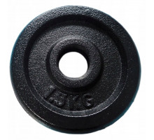 Kubisport Ciężar Cast iron Plate do Gryfu Hantli 1,5kg - 30mm (Kub_05-CW1/5K-30)
