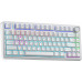 Aula Gasket F75 White Red Switch 80 klawiszy RGB (AUF75-W-R)