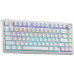 Aula Gasket F75 White Red Switch 80 klawiszy RGB (AUF75-W-R)