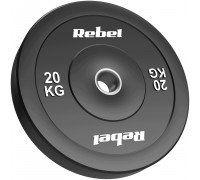 Rebel olympic rubberized Bumper 20kg, otwór 51 mm, Active (RBA-2144-20)