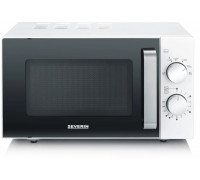 Severin MW 7765, Mikrofalówka Solo, 20 l, 800 W, Obrotowy, Black, Silver