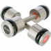 HMS dumbbells HH09 chrome plated 2 x 9 kg