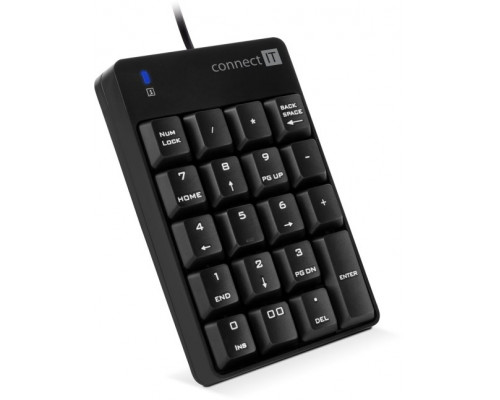 Connect IT CONNECT IT NumCALC przewodowa klawiatura numeryczna CZARNY