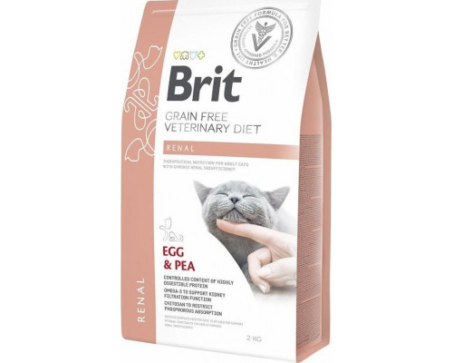 Brit Brit Grain-free Veterinary Diet Renal - sucha karma dla kotów upośledzoną funkcją nerek 2 kg