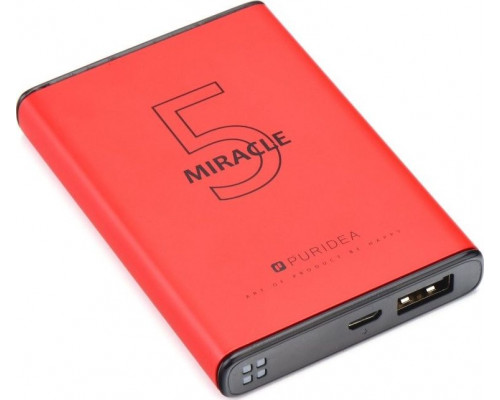 Partner Tele.com  zewnętrzna (POWER BANK) PURIDEA S12 5000 mAh Red