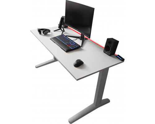 Gaming galds Zdesk PB-STLW-LH White 138 cmx68 cm