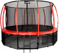 Garden Trampoline Jumpi Garden Maxy Comfort Plus With inner mesh 16 FT 487 cm czerwona