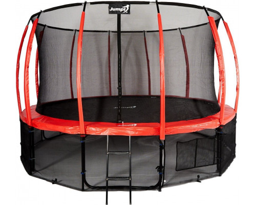 Garden Trampoline Jumpi Garden Maxy Comfort Plus With inner mesh 16 FT 487 cm czerwona
