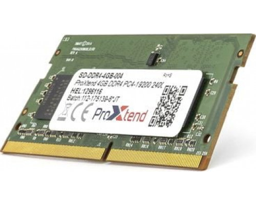 ProXtend SODIMM, DDR4, 4 GB, 2400 MHz, CL17 (SD-DDR4-4GB-004)