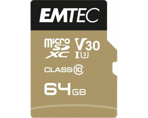 SD  Emtec Speedin Pro MicroSDXC 64 GB Class 10 UHS-I/U3 A1 V30 (ECMSDM64GXC10SP)