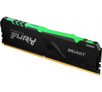 Kingston Fury Beast RGB, DDR4, 16 GB, 3600MHz, CL18 (KF436C18BBA/16)