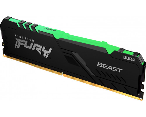 Kingston Fury Beast RGB, DDR4, 16 GB, 3600MHz, CL18 (KF436C18BBA/16)