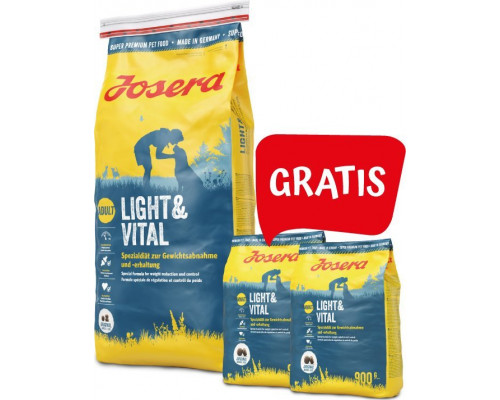 Josera Light&Vital 15kg + 2x900g