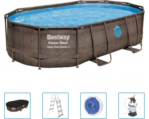 Bestway Swimming pool rack Power Steel 488x305cm 5w1 (56946)