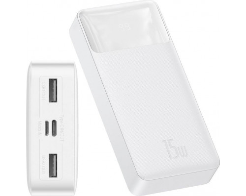 Powerbank Baseus Bipow Digital Display 15W 20000 mAh White