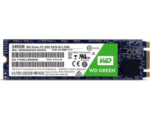 SSD 240GB SSD WD Green 240GB M.2 2280 SATA III (WDS240G1G0B)
