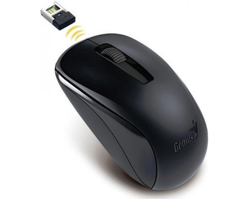 Genius Genius NX-7005, 1200DPI, 2.4 [GHz], optyczna, 3kl., bezprzewodowa USB, czarna, AA