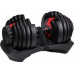 HMS Dumbbells SR52 stalowe 2 x 24 kg + stojak STR10