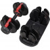 HMS Dumbbells SR52 stalowe 2 x 24 kg + stojak STR10