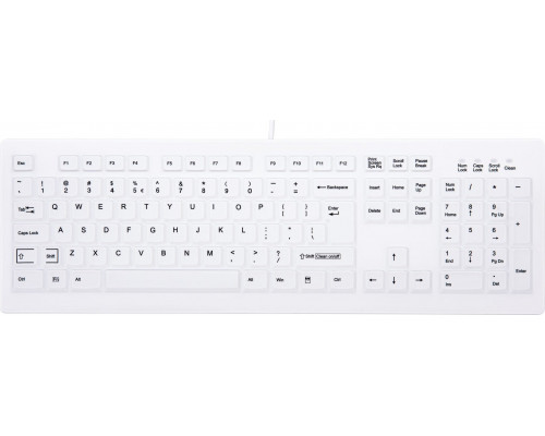 Cherry CHERRY AK-C8100F-U1-W/US klawiatura USB QWERTY US English Biały