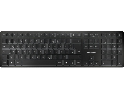 Cherry CHERRY KW 9100 SLIM  RF Wireless + Bluetooth QWERTZ German Black