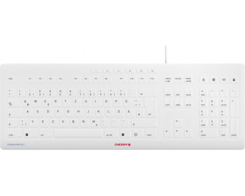 Cherry CHERRY Stream klawiatura USB QWERTZ Niemiecki Szary
