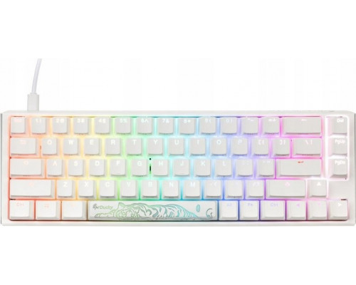 Ducky Ducky One 3 Classic Pure White SF Gaming Tastatur, RGB LED - MX-Silent-Red (US)