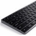 KLAWIATURA BEZPRZEWODOWA SATECHI SLIM X3 BLUETOOTH BACKLIT WIRELESS KEYBOARD - US PODŚWIETLANA (SPACE GREY)