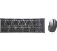 Dell DELL KM7120W klawiatura Attached mouse RF Wireless + Bluetooth QWERTY Gray, Tytan