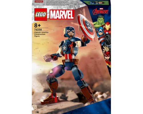 LEGO Marvel™ Captain America Construction Figure (76258)