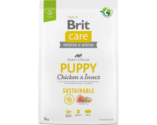 Brit Brit Care Dog Sustainable Puppy Chicken Insect 3kg
