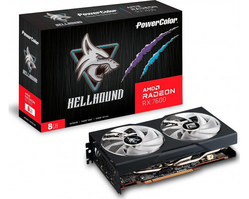 *RX7600 Power Color Radeon RX 7600 Hellhound 8GB GDDR6 (RX 7600 8G-L/OC)