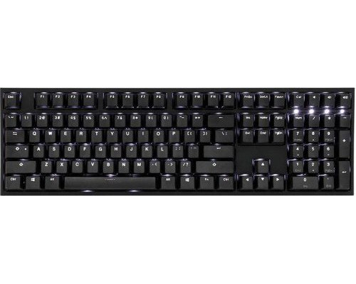 Ducky Ducky One 2 Backlit PBT Gaming Tastatur, MX-Speed-Silver, weiße LED - schwarz