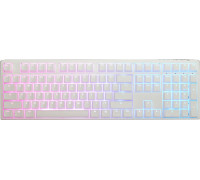 Ducky One 3 Classic Pure White Gaming Tastatur, RGB LED - MX-Silent-Red