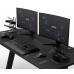 Gaming galds SENSE7 Nomad Cybernetic Black 140 cmx60 cm Cybernetic
